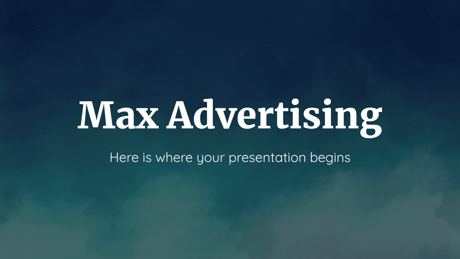 Max广告公司PowerPoint模板